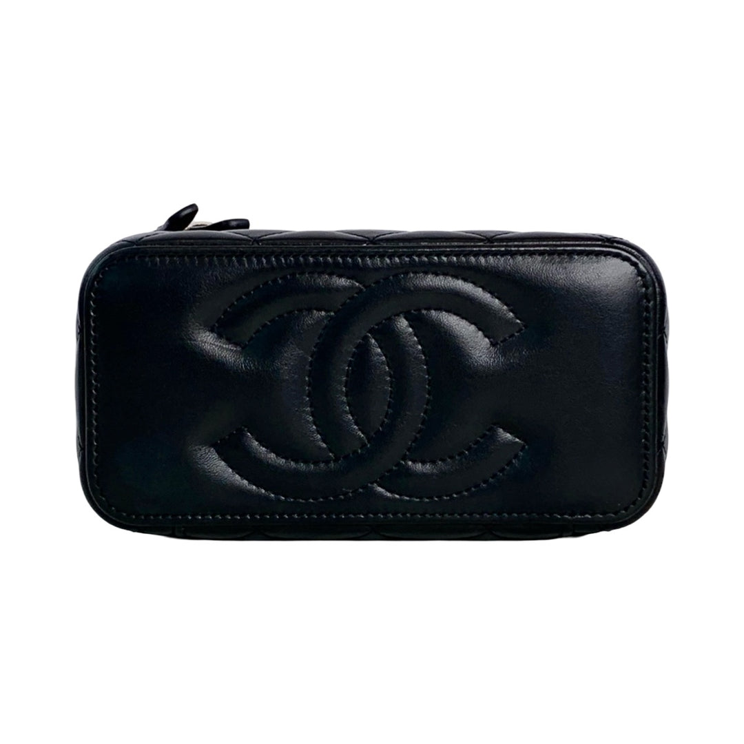 Chanel Vanity Box Black with Pearl Crush
