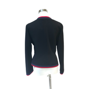 Gucci Black/Red Wool Bow Blazer Jacket #40