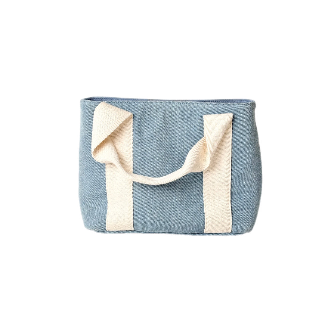 Chloe Mini Denim Tote Bag With Strap