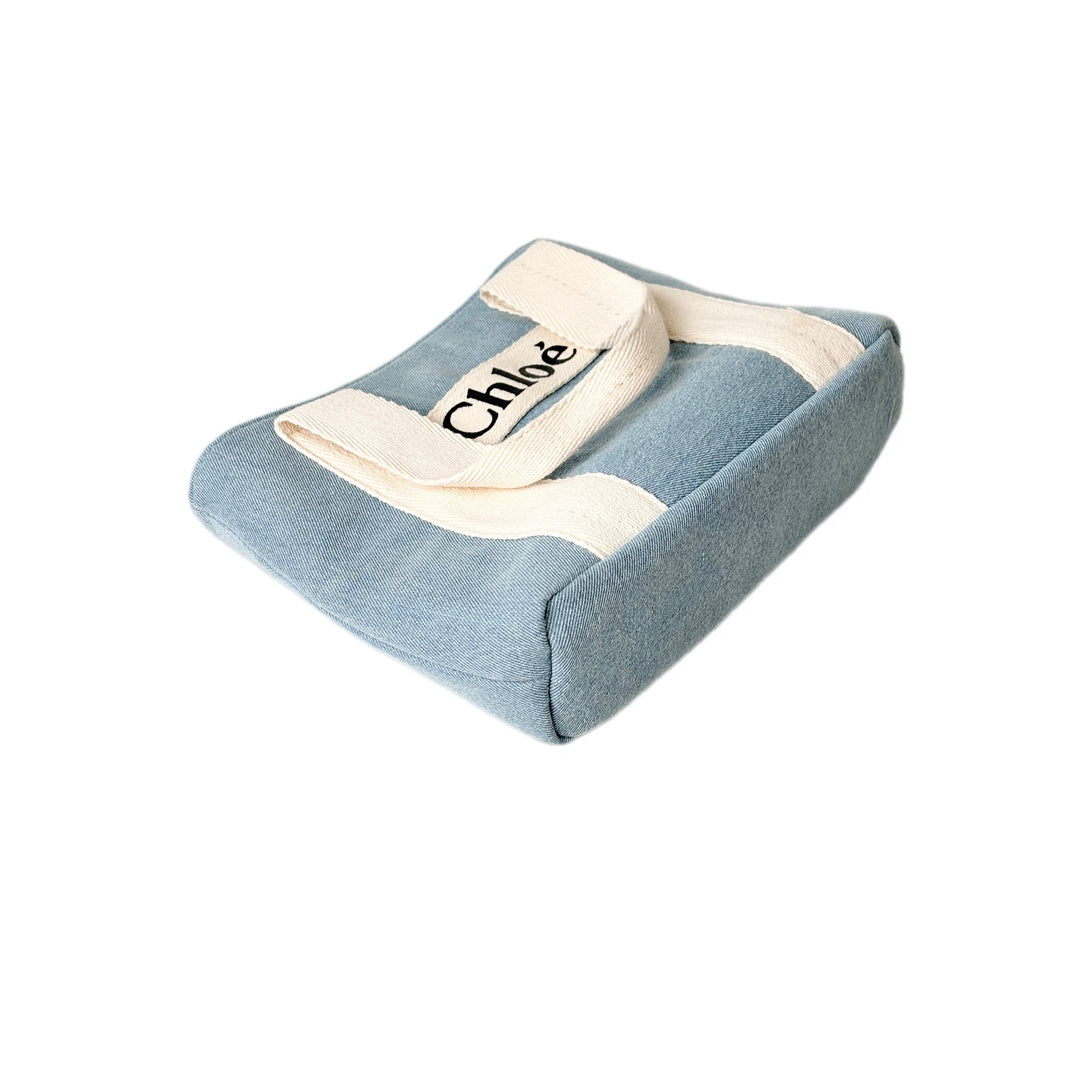 Chloe Mini Denim Tote Bag With Strap
