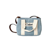 Chloe Mini Denim Tote Bag With Strap