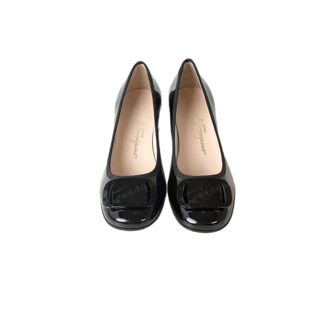 Ferragamo My Charm Black Patent Shoes #6