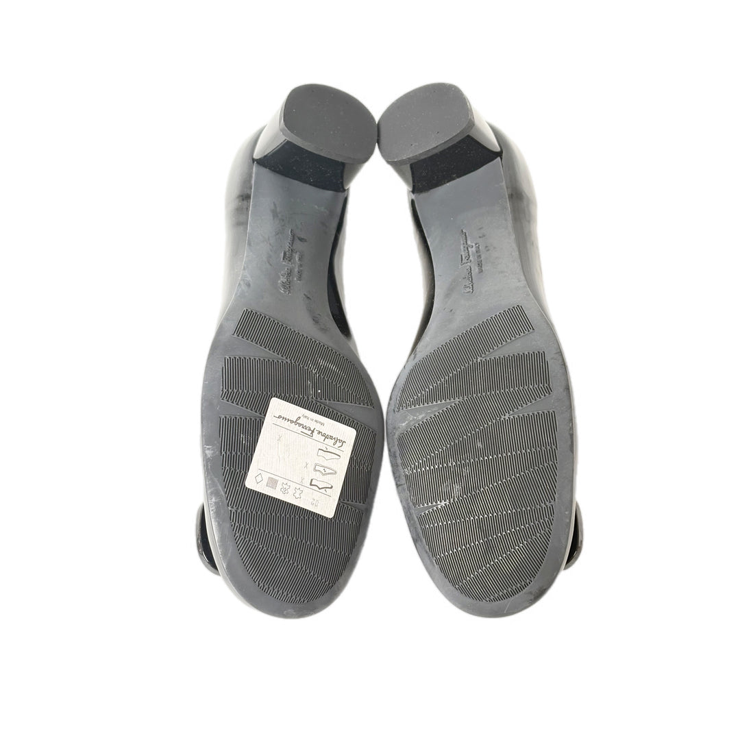 Ferragamo My Charm Black Patent Shoes #6