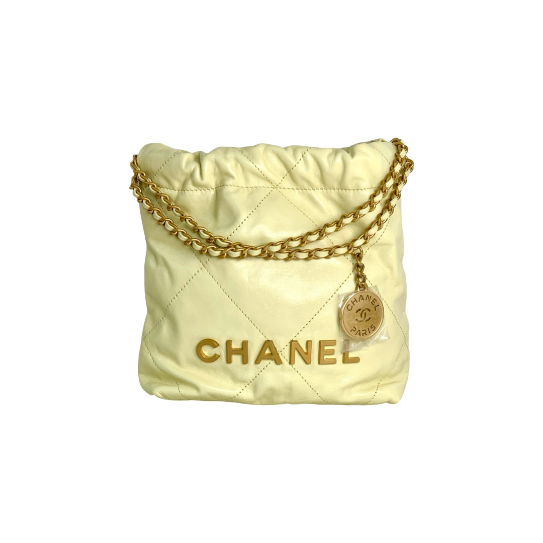 Chanel 22 Mini Yellow Bag