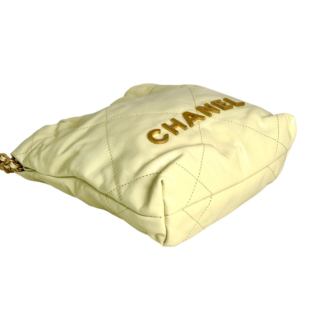 Chanel 22 Mini Yellow Bag