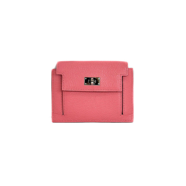 Hermes Pink Kelly Pocket Compact Wallet - Jiaxyk