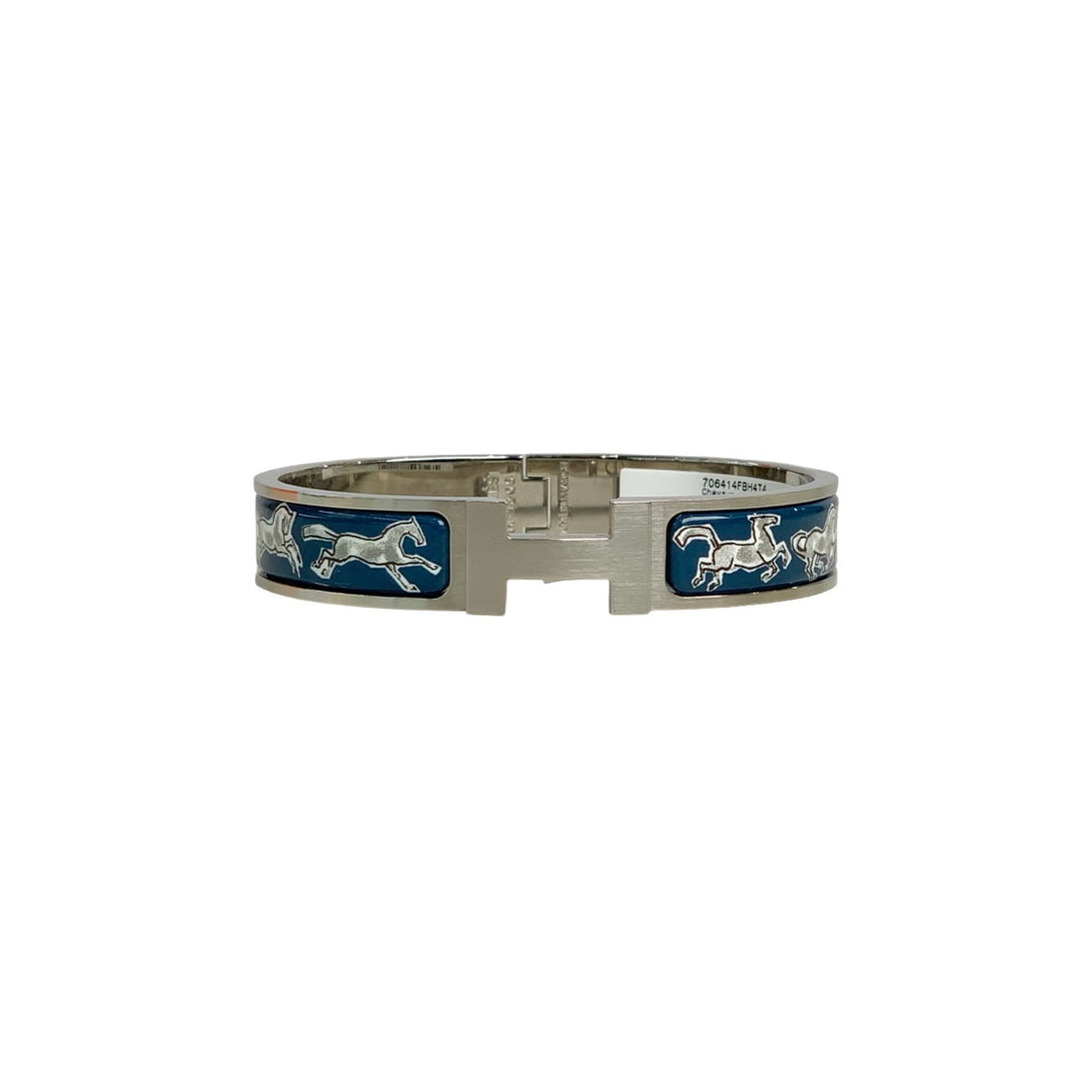 Hermes Clic HH Chevaux en Liberte Bracelet T4