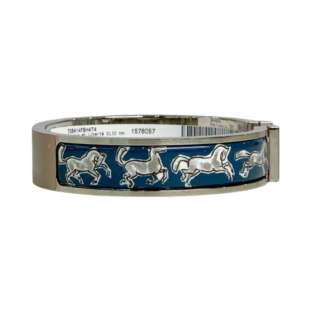 Hermes Clic HH Chevaux en Liberte Bracelet T4
