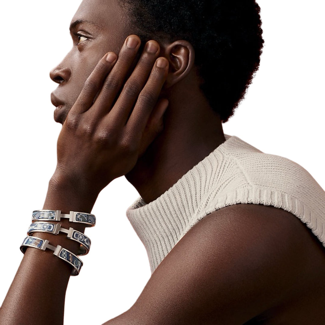 Hermes Clic HH Chevaux en Liberte Bracelet T4