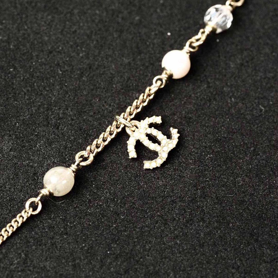 Chanel Pearl Crystal CC Bracelet