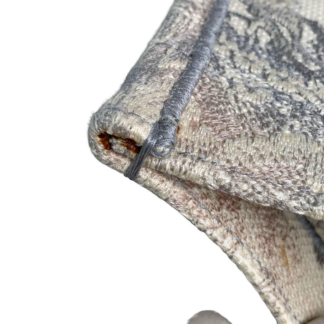 Dior Grey Animal Canvas Book Tote MM