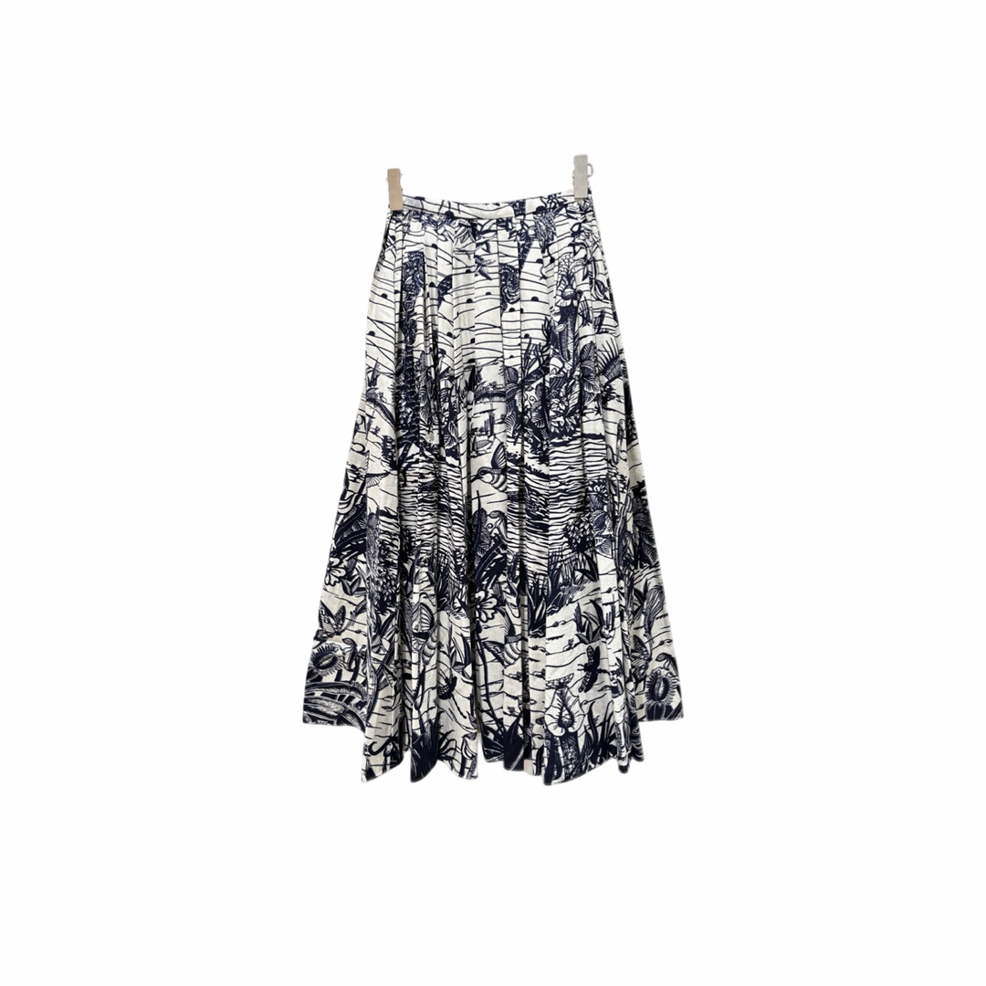 Dior Blue and White Flower Printed Skirts #34