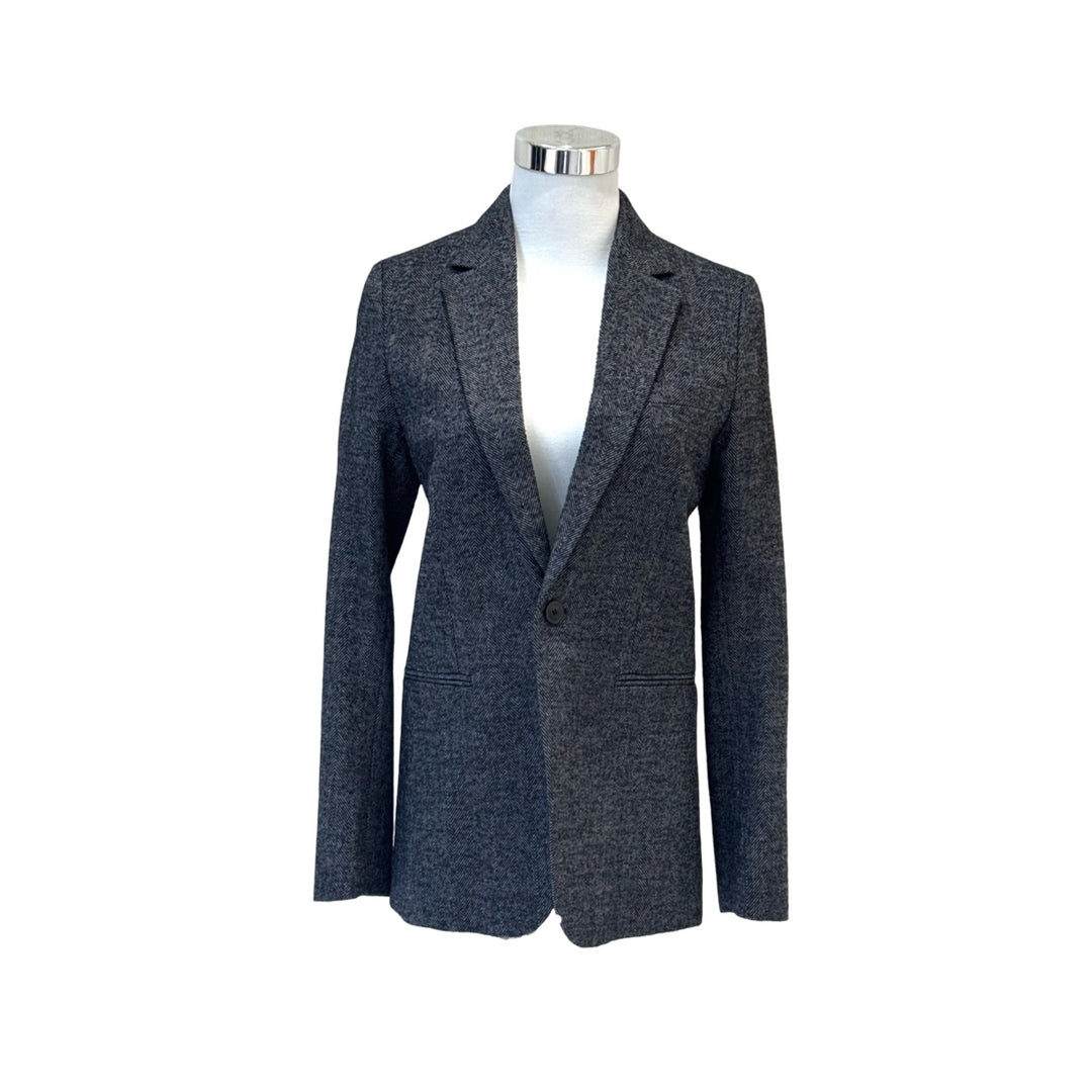 Dior Gray Single-Breasted Wool Jacket #34