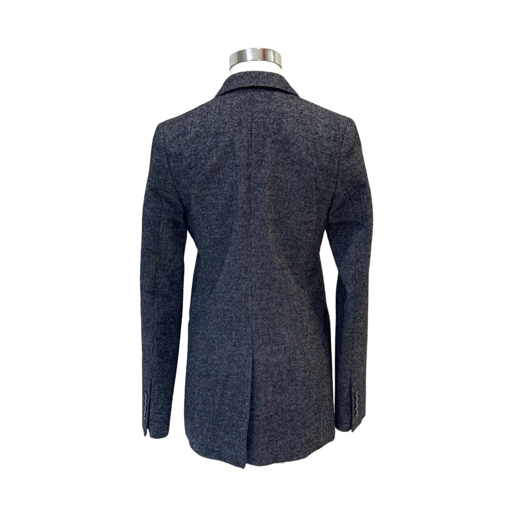 Dior Gray Single-Breasted Wool Jacket #34