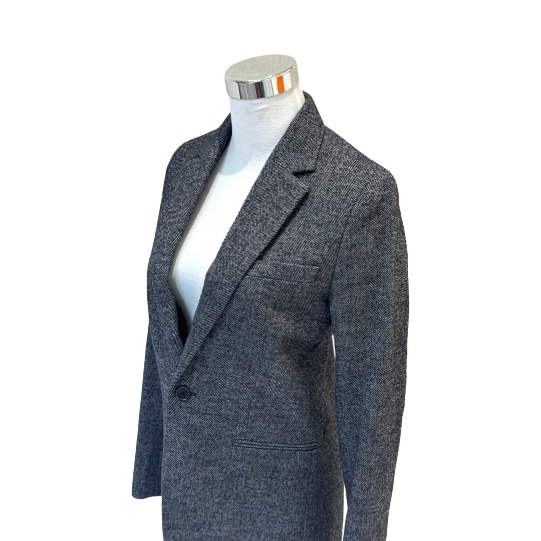 Dior Gray Single-Breasted Wool Jacket #34