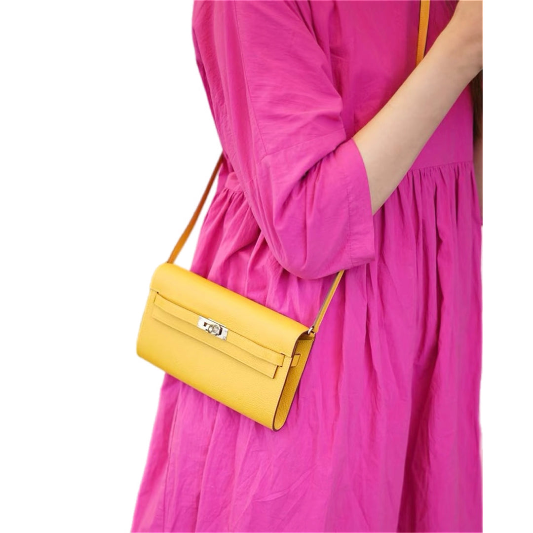 Hermes Kelly To Go Epsom Jaune Amber - Jiaxyk