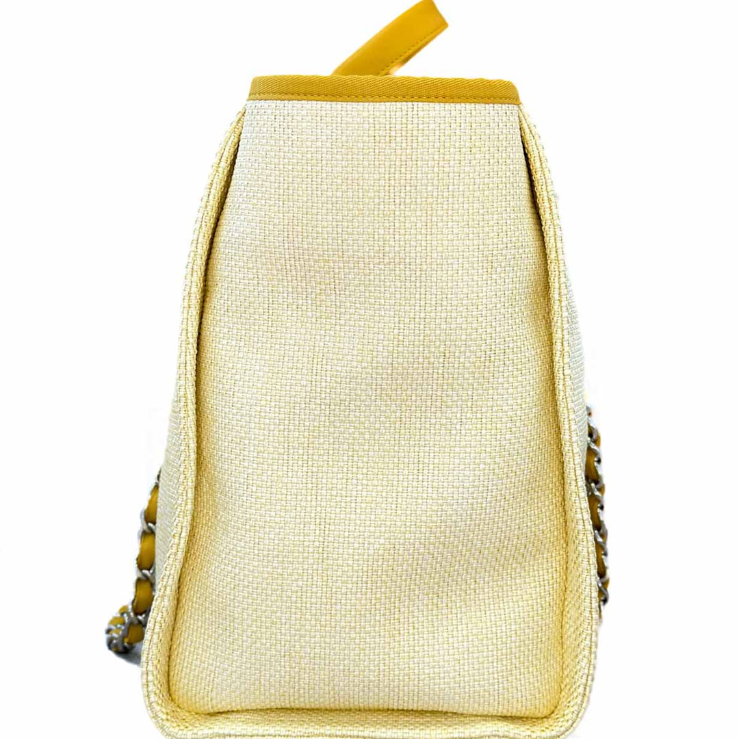 Chanel Yellow Deauville Large Tote Bag