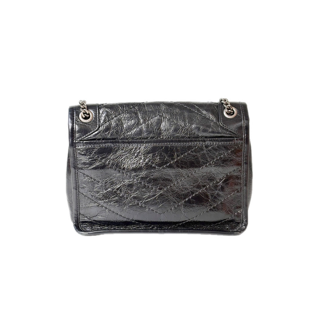 YSL Niki Baby Bag Black Waxy Calfskin