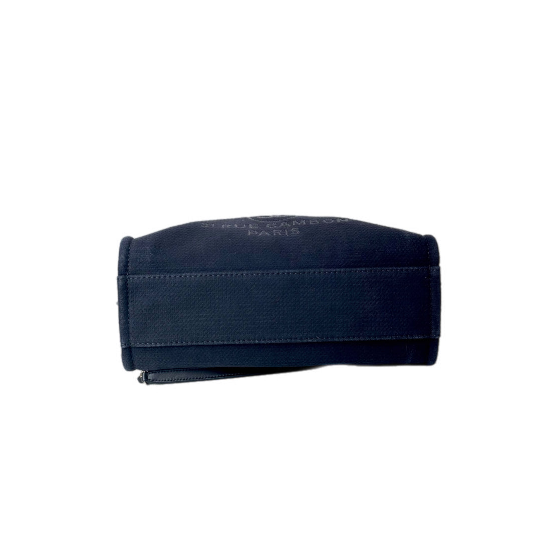 Chanel Tote Deauville Small Dark blue Bag