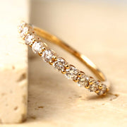 Natural White Diamond Eternity Ring D0.50ct 18K