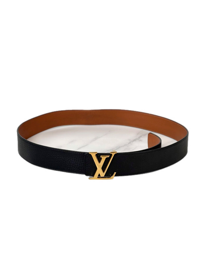 Louis Vuitton Black Leather LOGO Belt 100cm - Jiaxyk