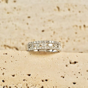 White Diamond Eternity Ring D0.60ct, 18K White Gold