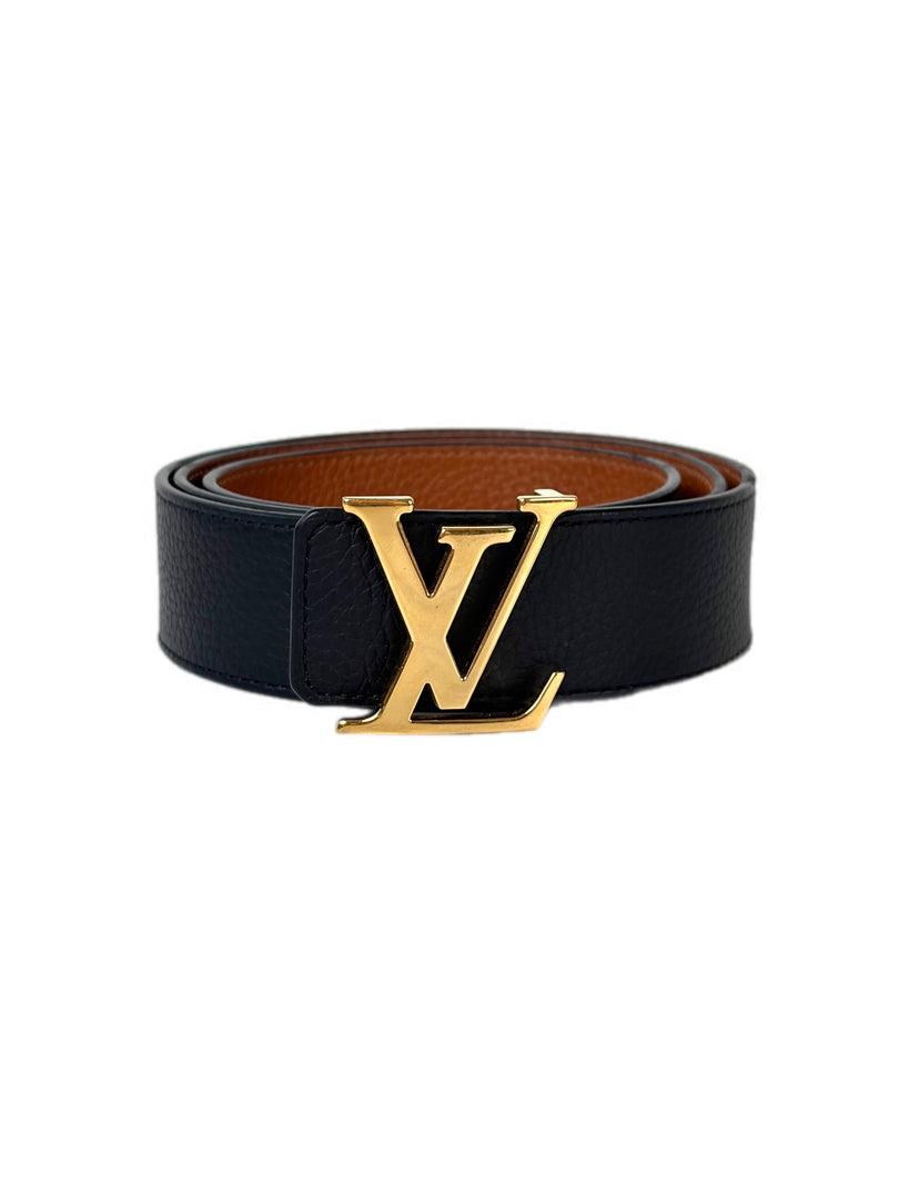 Louis Vuitton Black Leather LOGO Belt 100cm - Jiaxyk