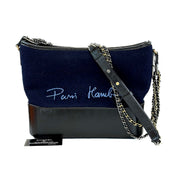 Chanel Medium Navy Wool Embroidered Paris Hamburg Gabrielle - Jiaxyk