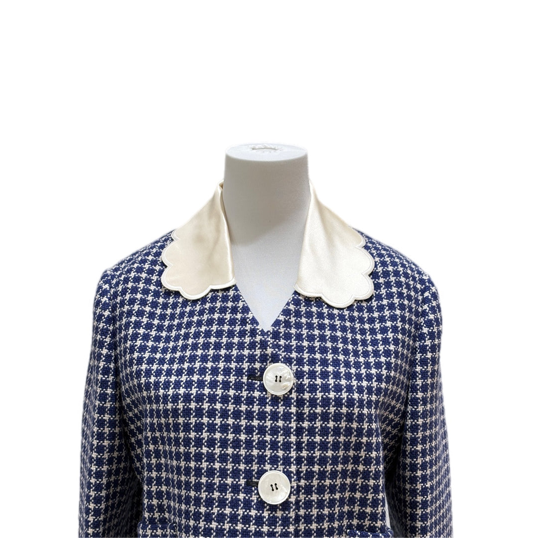 Miumiu Blue Tweed Jacket #36