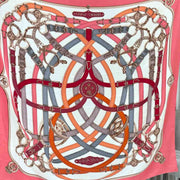 Hermes Pink Used Cashmere Scarf 140cm