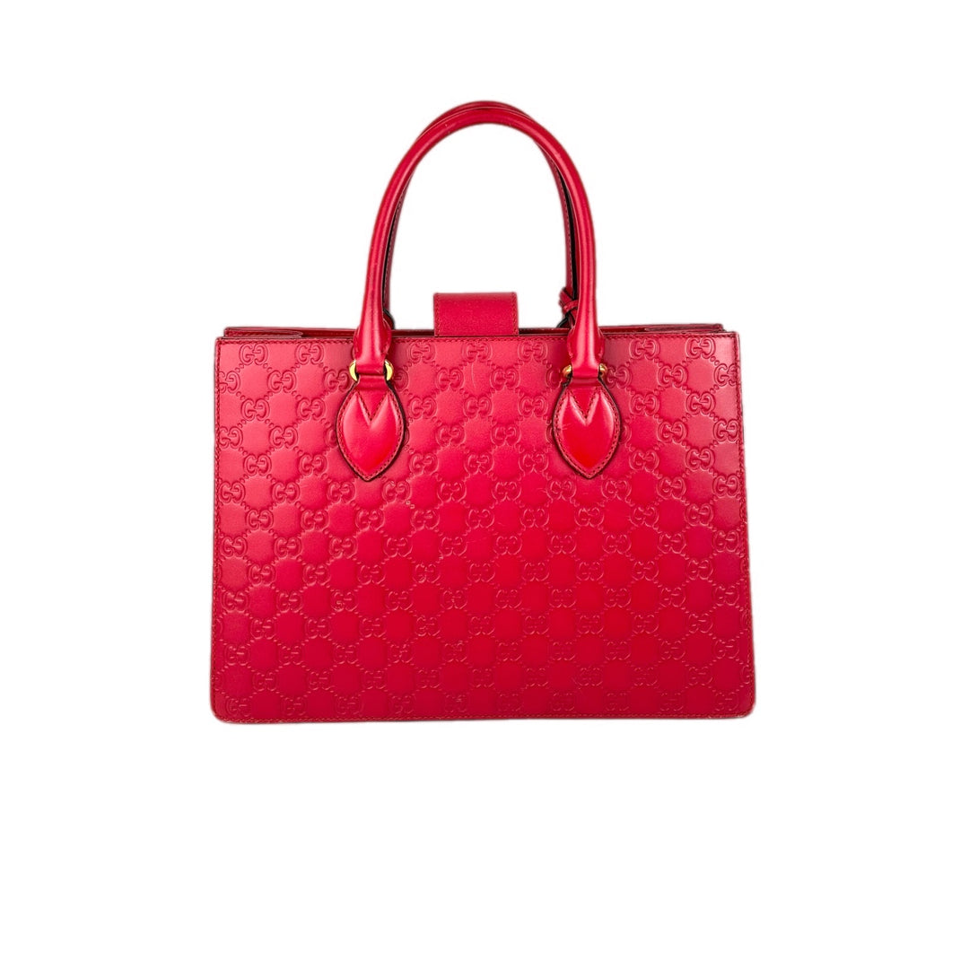Gucci Padlock Handle Tote Bag