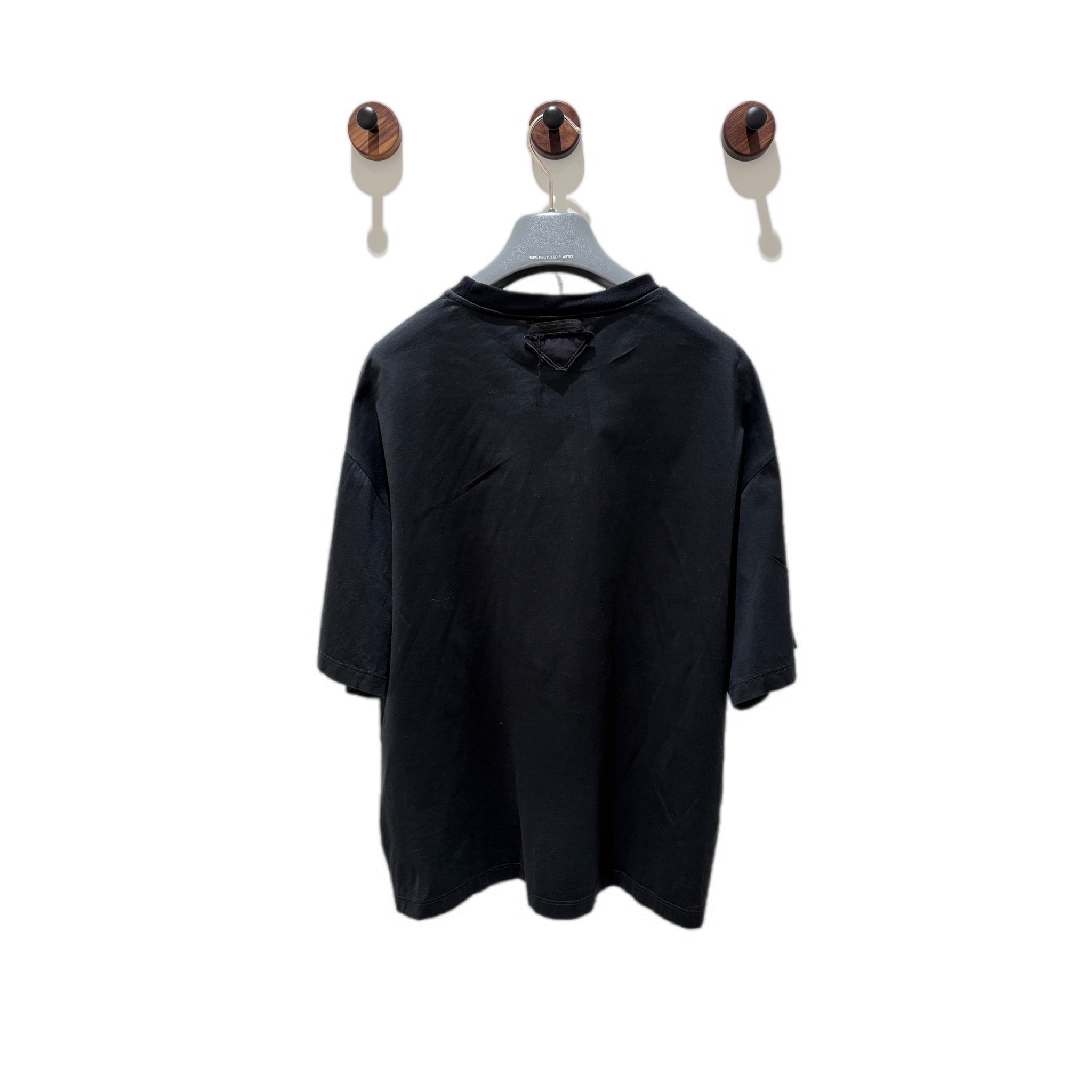 Prada Neon Banana Triangle T-Shirt Black 165/76 - Jiaxyk