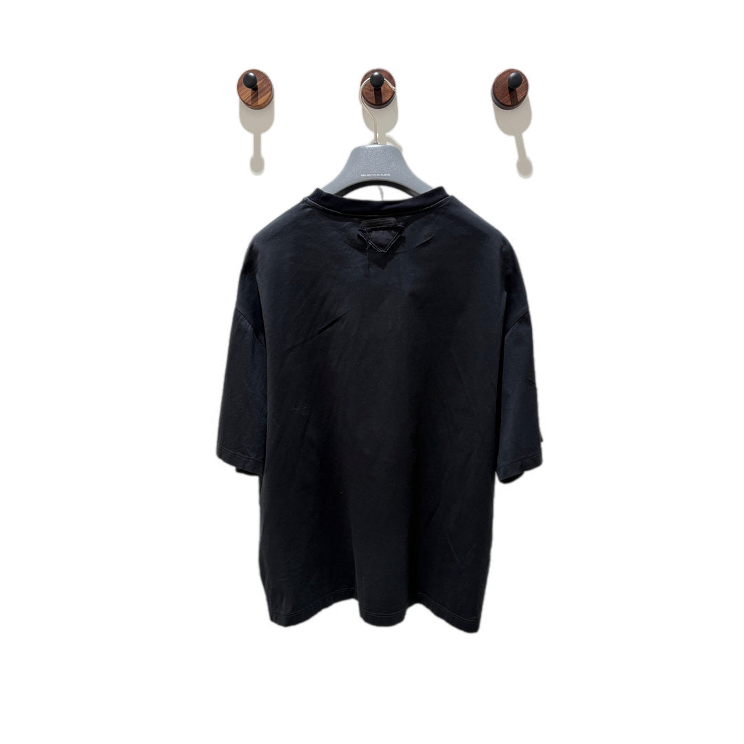 Prada Neon Banana Triangle T-Shirt Black 165/76 - Jiaxyk