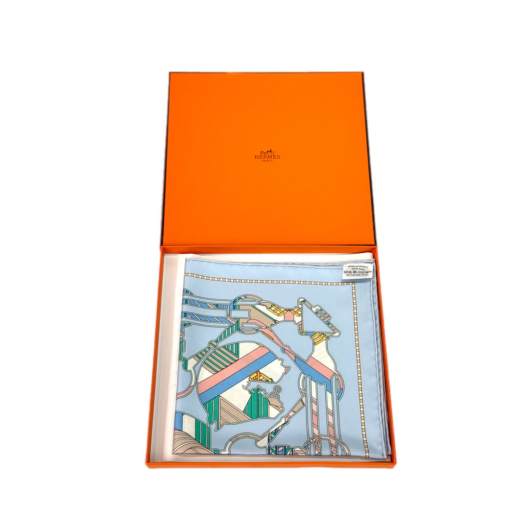 Hermes Silk Scarf 45cm Blue - Jiaxyk