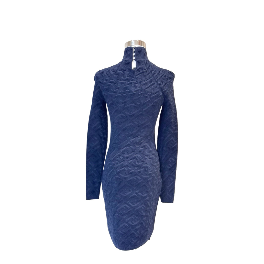 Fendi FF Logo Navy Long Dress #36