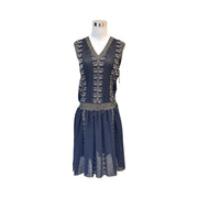 Pre-owned Chanel Black/Gold Sleeveless Knit Long Dress