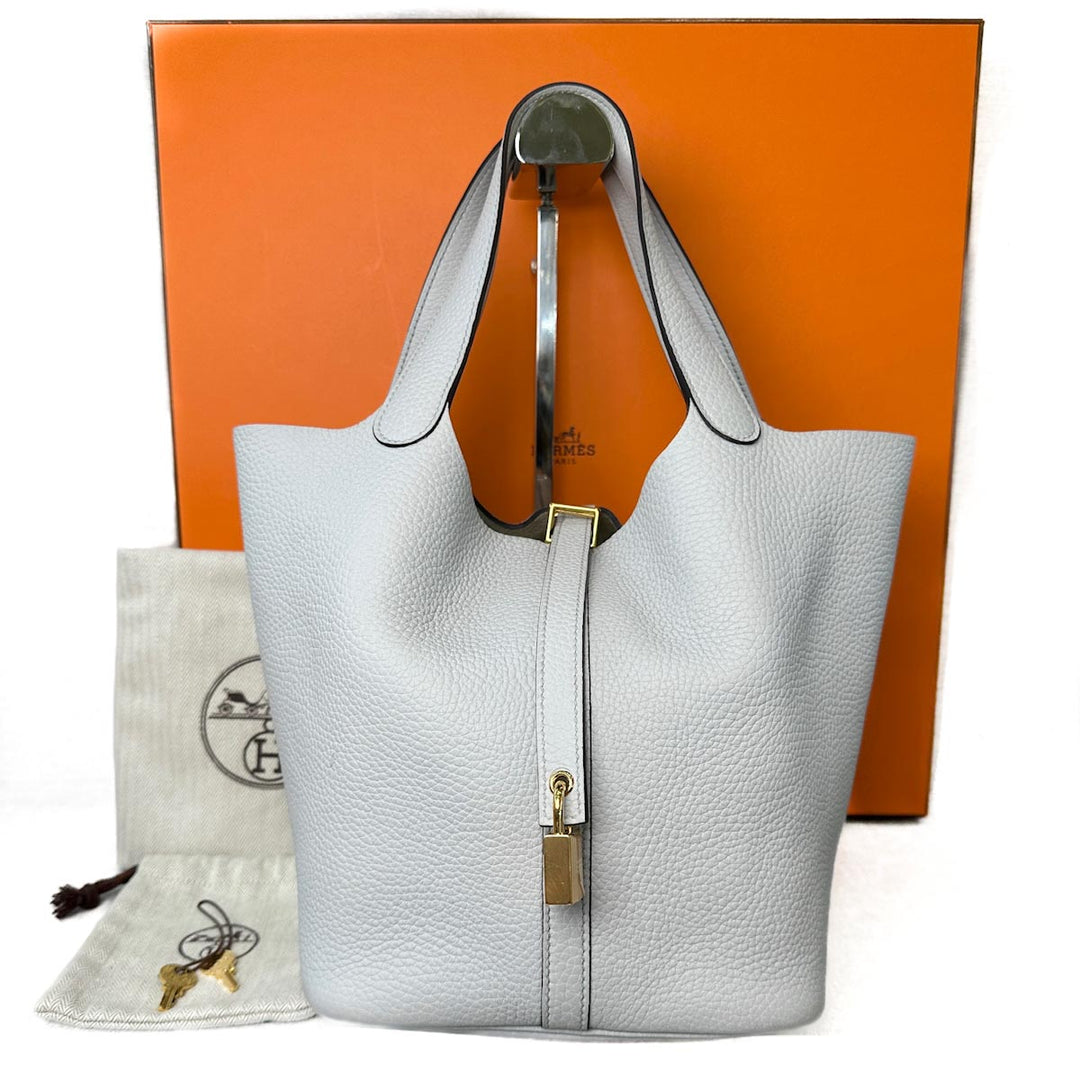 Hermes Picotin 22 Blue Pale