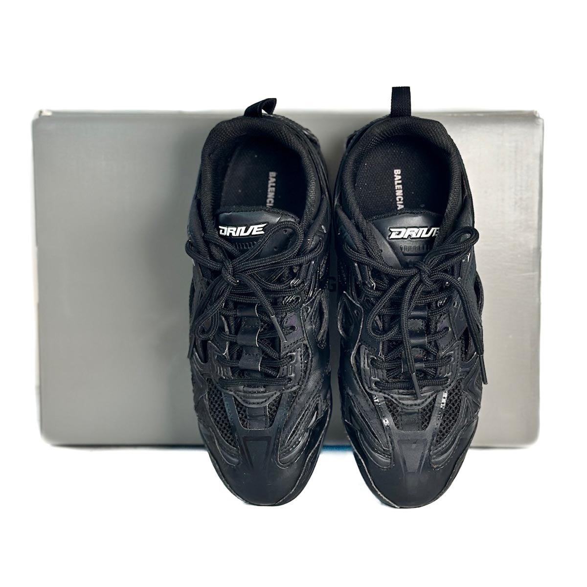 Balenciaga Drive Black Panelled Sneaker #36
