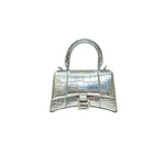 Balenciaga Sliver Hourglass XS Crocodile Embossed Bag - Jiaxyk