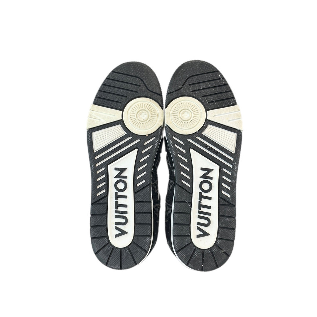 Louis Vuitton Black Trainer Sneaker #8