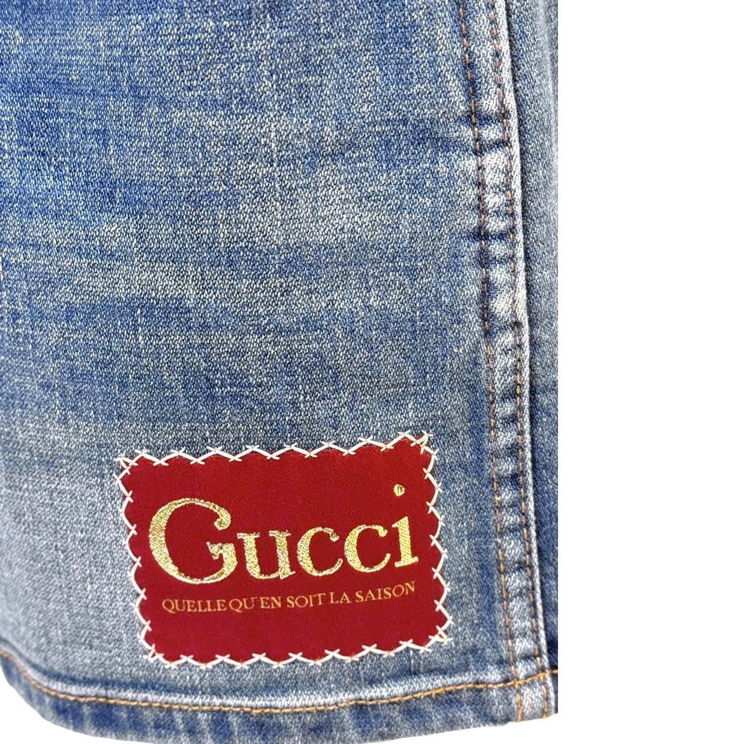 Gucci Logo Blue Denim Vestiaire Shorts #26