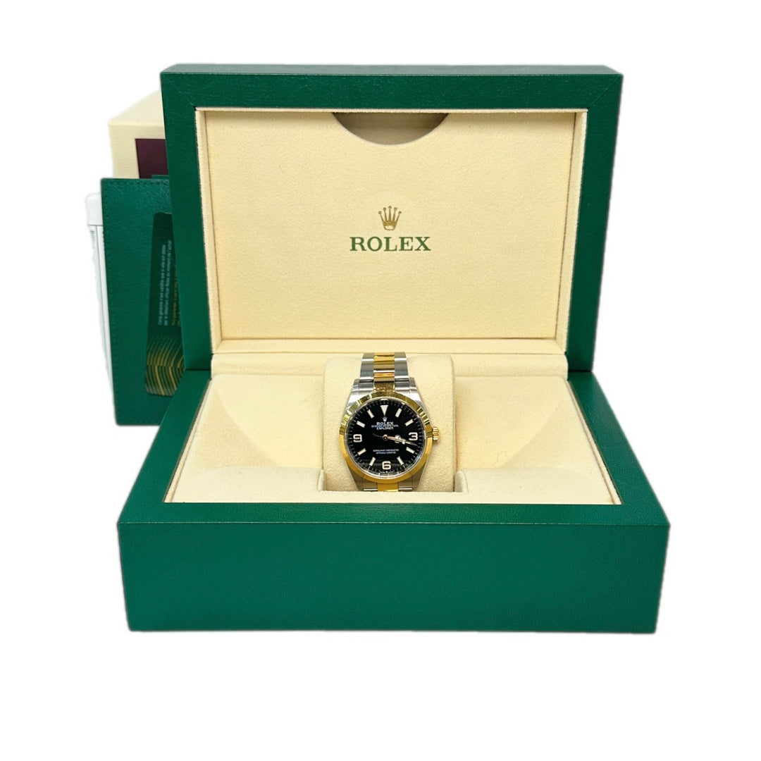 Rolex Explorer Oyster Auto Watch steel/gold 34MM
