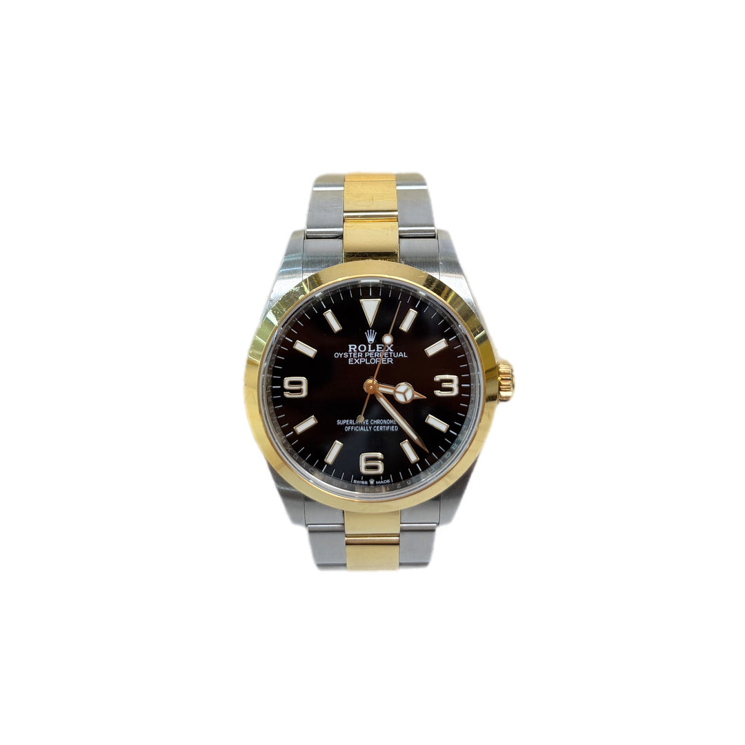 Rolex Explorer Oyster Auto Watch steel/gold 34MM
