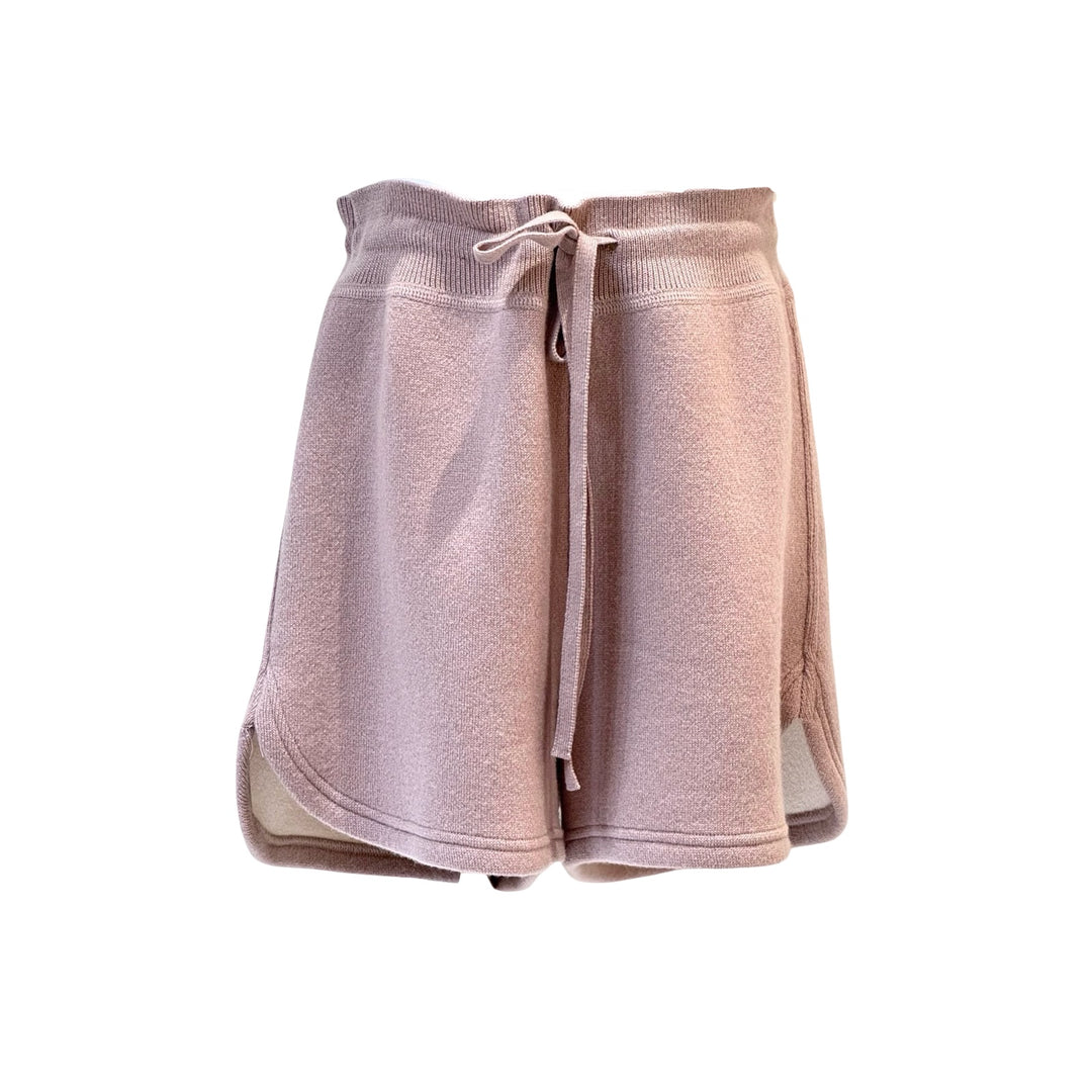 Dior Light Pink Cashmere Drawstring Shorts #34