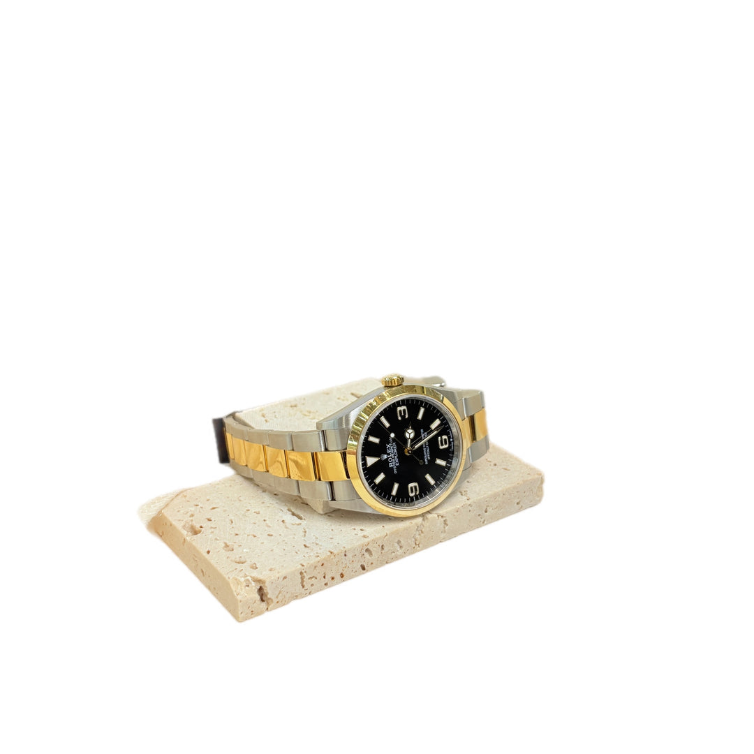 Rolex Explorer Oyster Auto Watch steel/gold 34MM