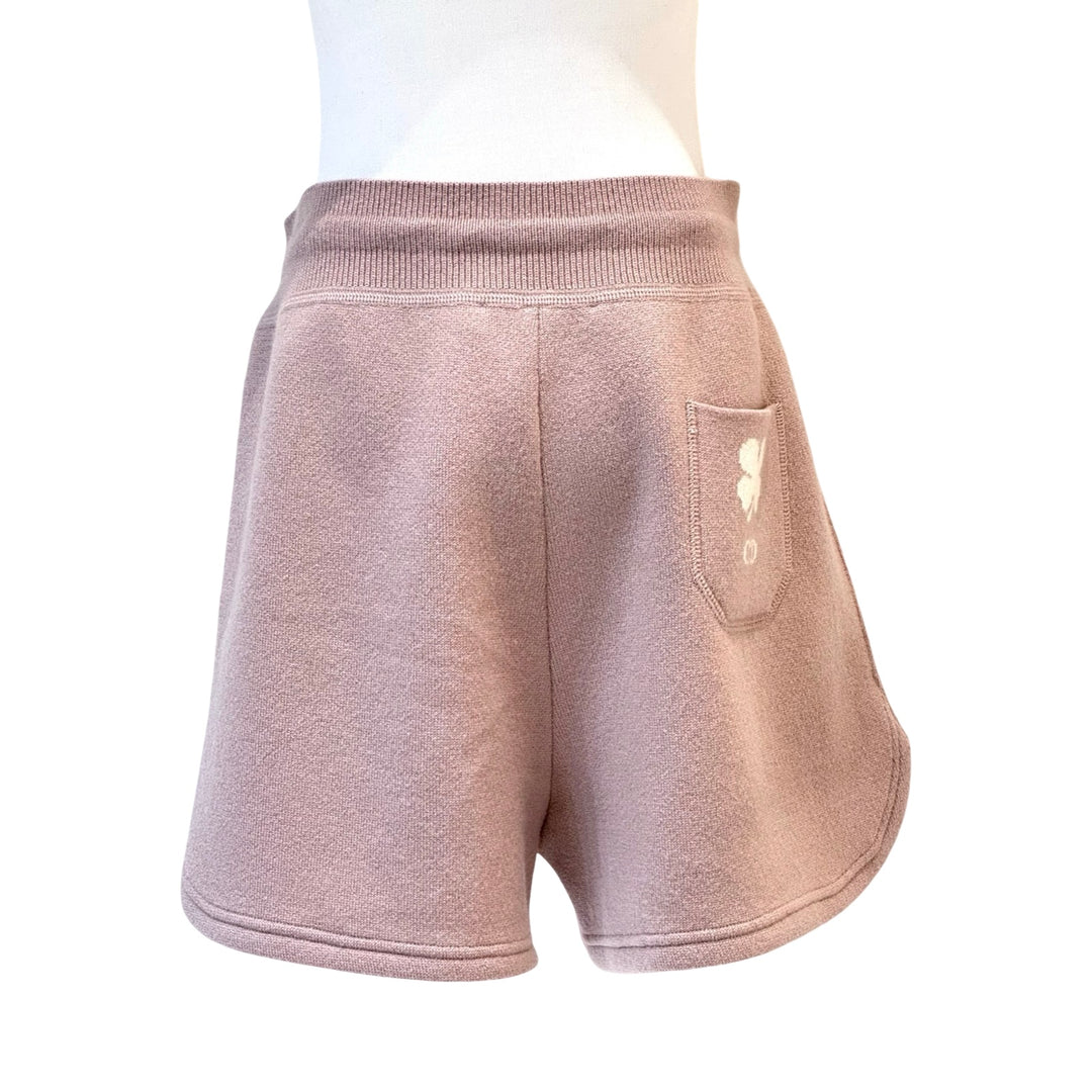 Dior Light Pink Cashmere Drawstring Shorts #34