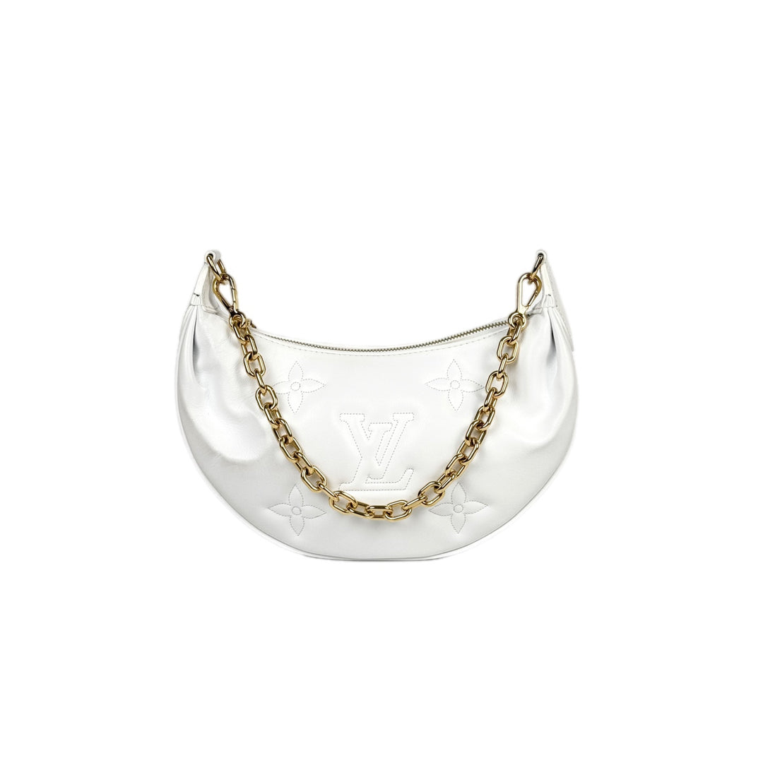 Louis Vuitton Bubblegram Over the Moon Hobo White Bags