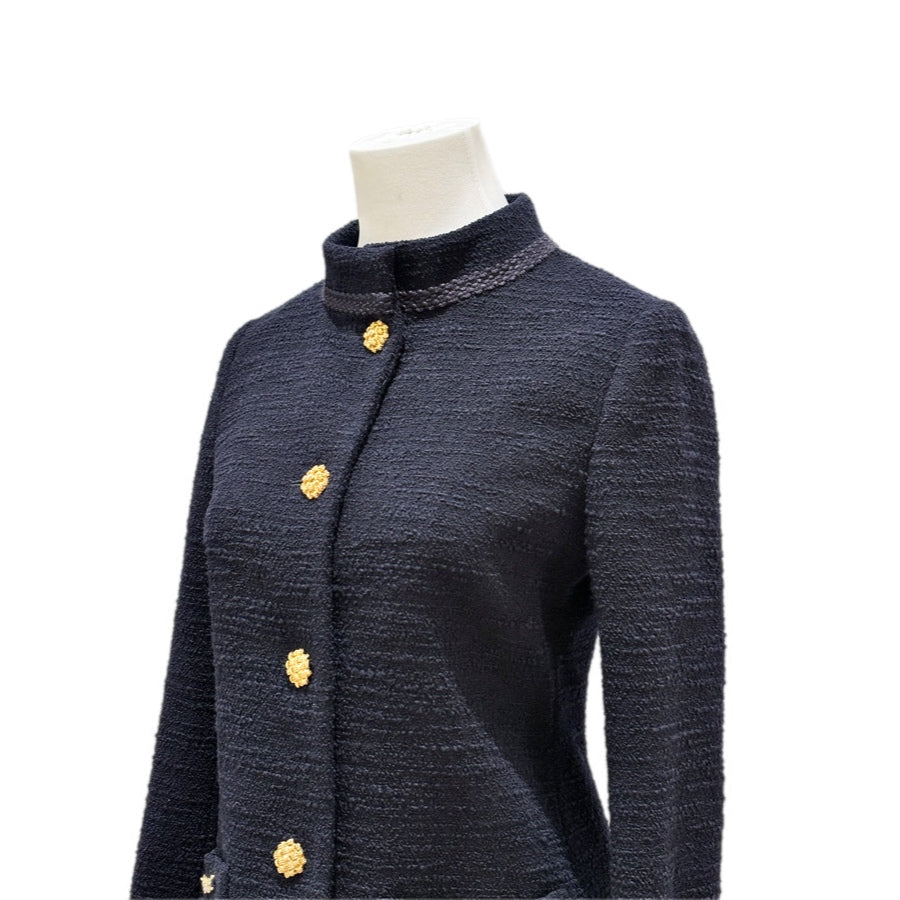 Gucci Navy Tweed Jacket with Gold Hardware #36