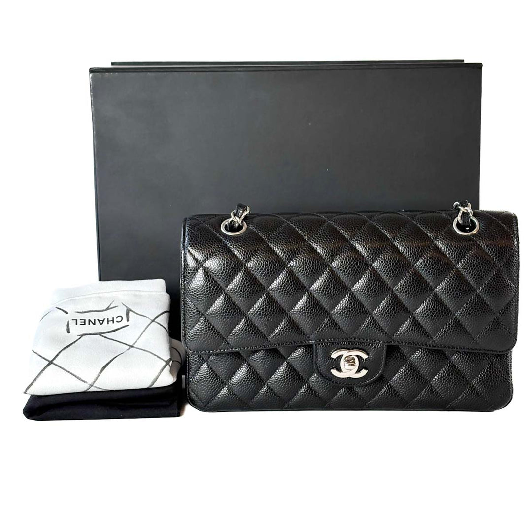 Chanel Classic Flap Medium Black Caviar Bag