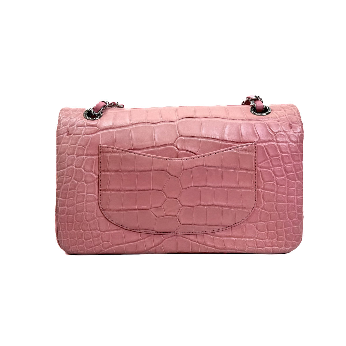 Chanel Alligator Medium Pink Classic Flap Bag | JK Store